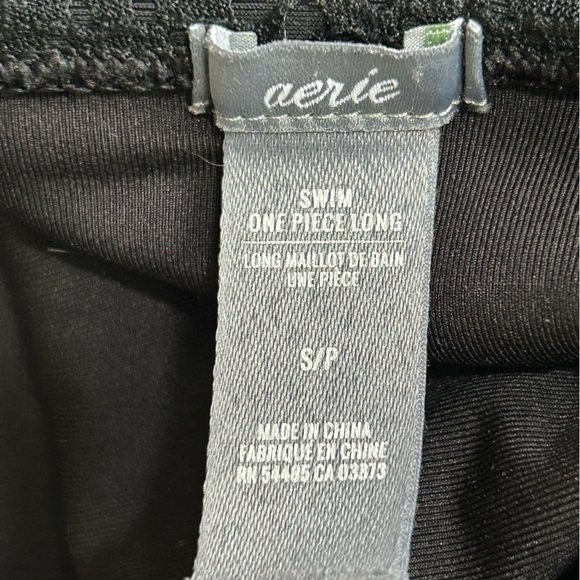 Aerie Elegant Black Lace Crochet One-Piece Swimsuit, Size S/P - Picture 7 of 8